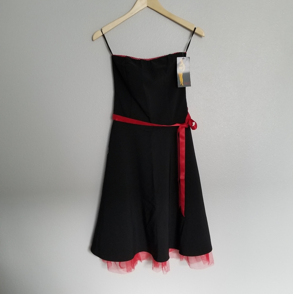 Strapless A line Dress